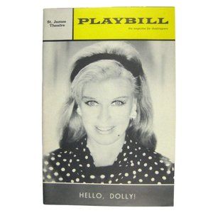 Hello Dolly Playbill 1966 St James Theatre Ginger Rogers Sondra Lee David Burns